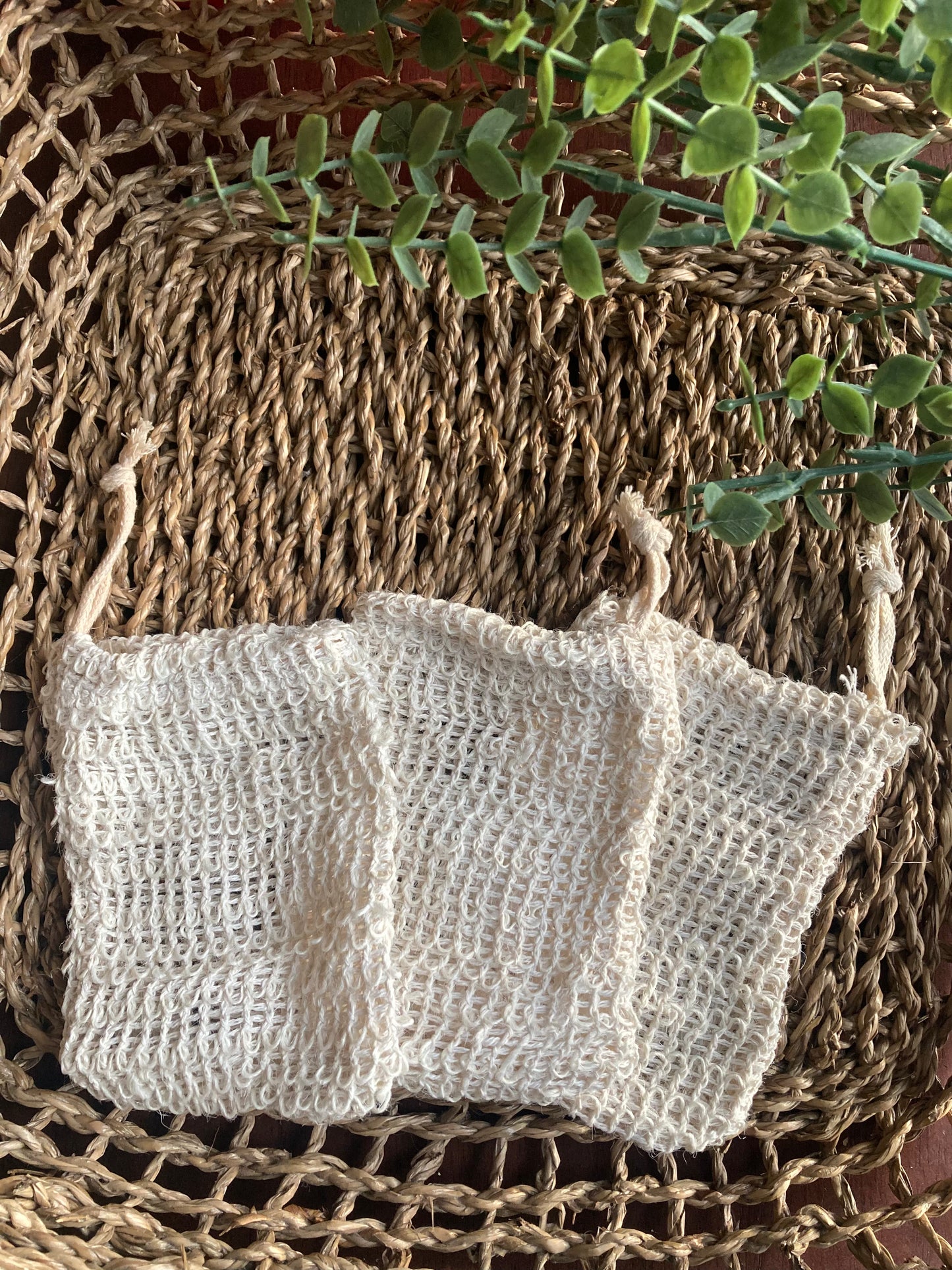 Natural fiber soap pouch - Flower Creek Farm Co.