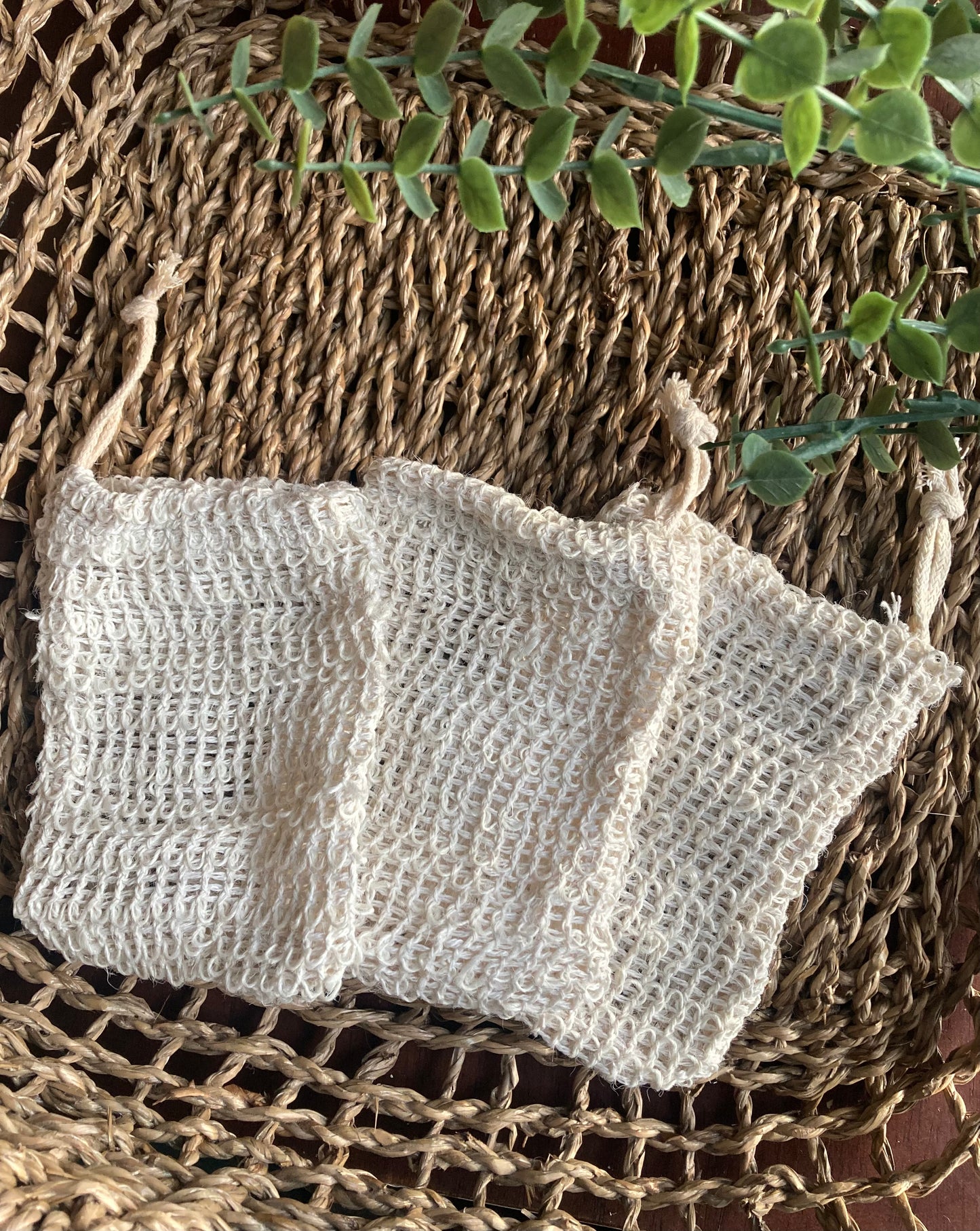 Natural fiber soap pouch - Flower Creek Farm Co.