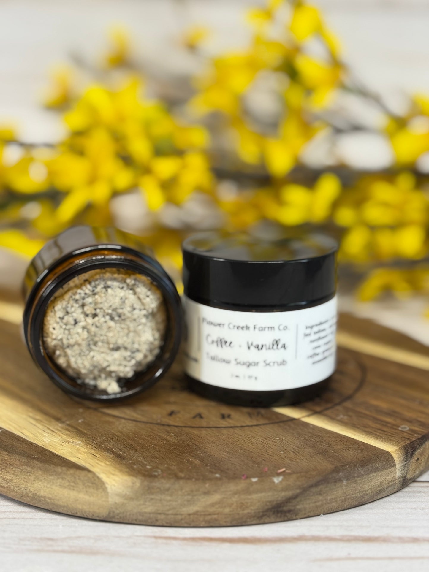 Coffee Vanilla Tallow Sugar Scrub