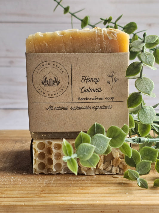 Honey Oatmeal Goat’s Milk & Tallow Soap