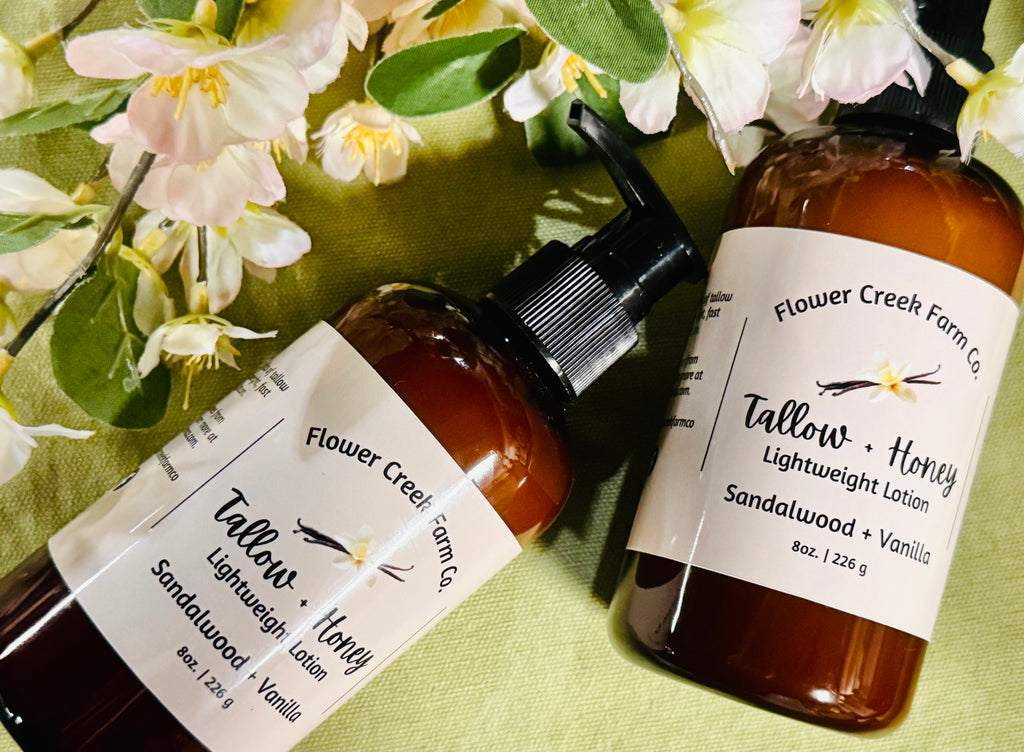 Tallow + Honey Lightweight Lotion