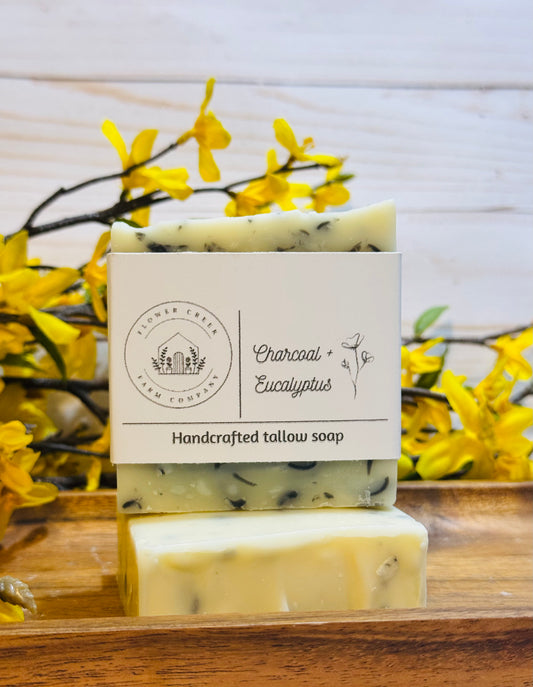 Charcoal + Eucalyptus Tallow Facial Bar