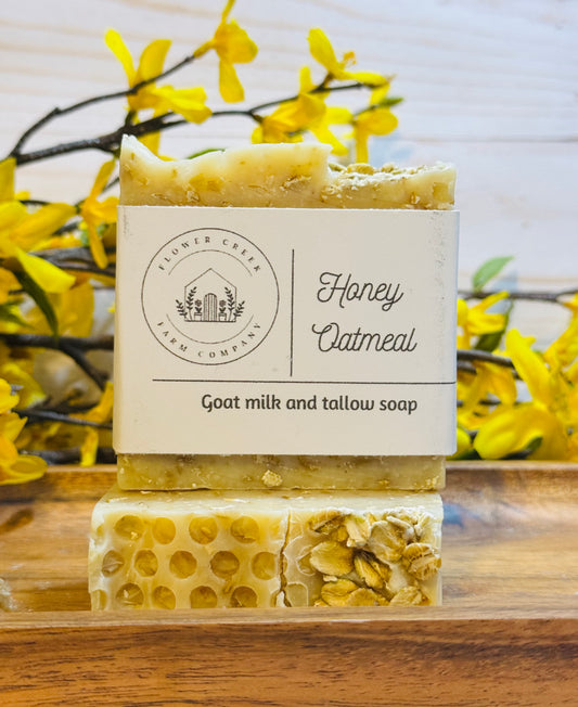 Honey Oatmeal Goat Milk & Tallow Soap