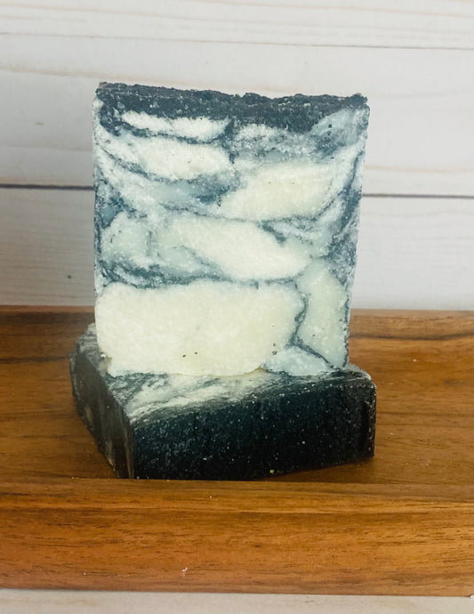 Charcoal Swirl Sea Salt Soap