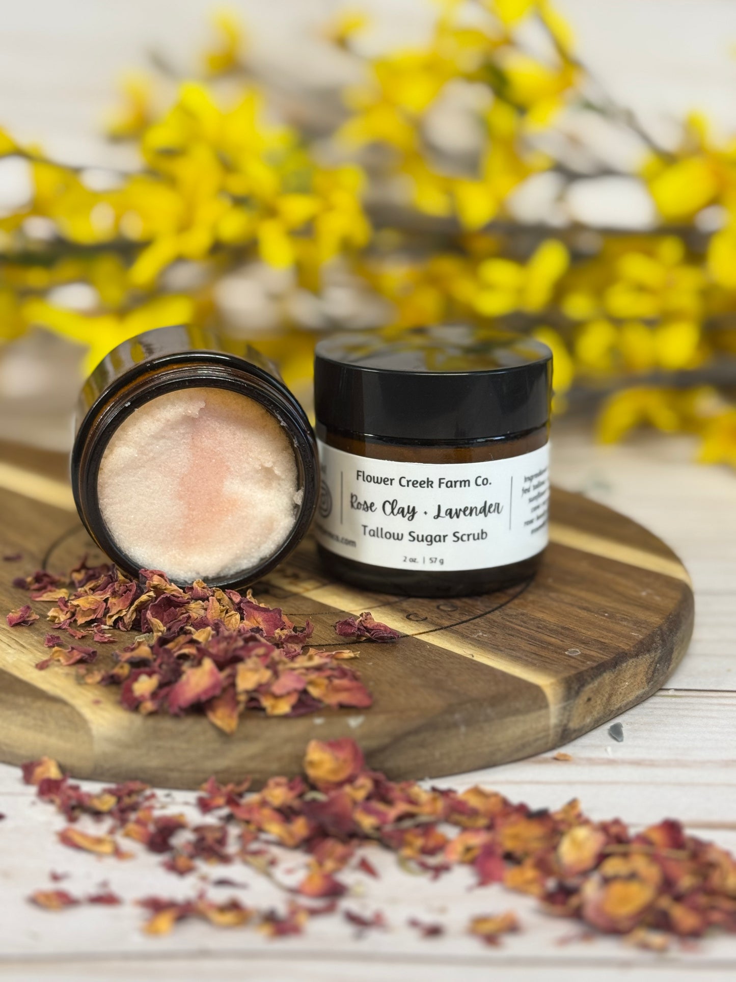 Rose Clay Tallow Sugar Scrub