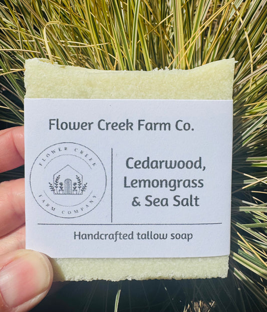 Cedarwood & Lemongrass Sea Salt Soap
