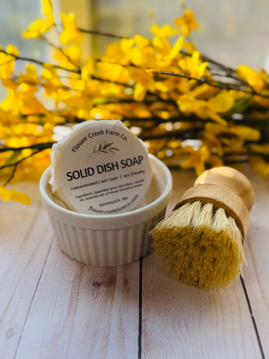 Tallow Dish soap - zero waste, ultra concentrated - Flower Creek Farm Co. 