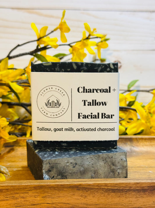 Activated Charcoal Tallow Facial Soap