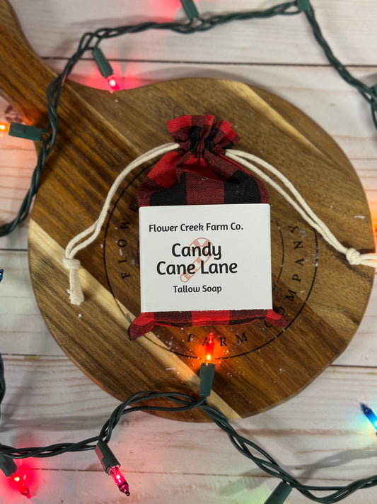 Candy Cane Lane Tallow Soap