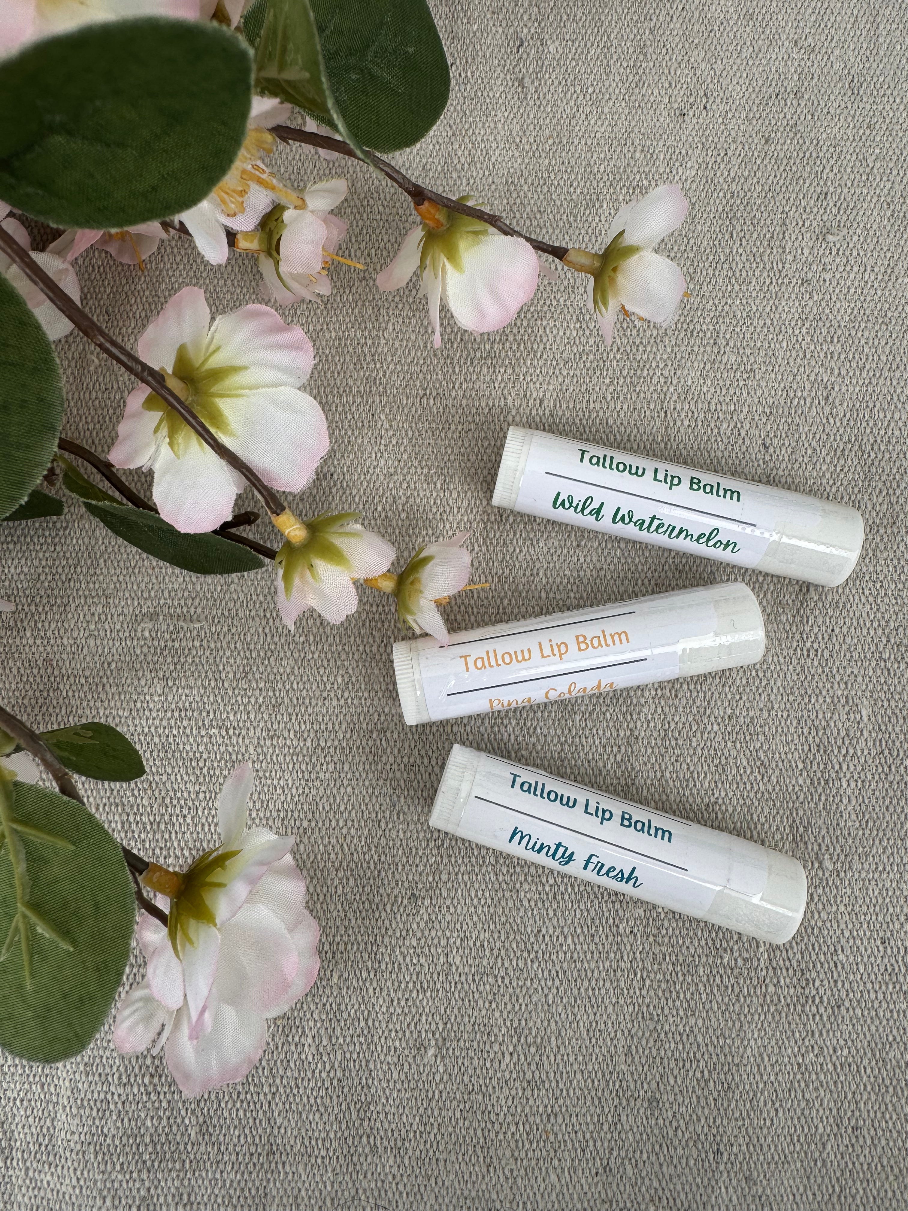 Tallow Lip Balm - Natural Moisturizer for Soft, Hydrated Lips