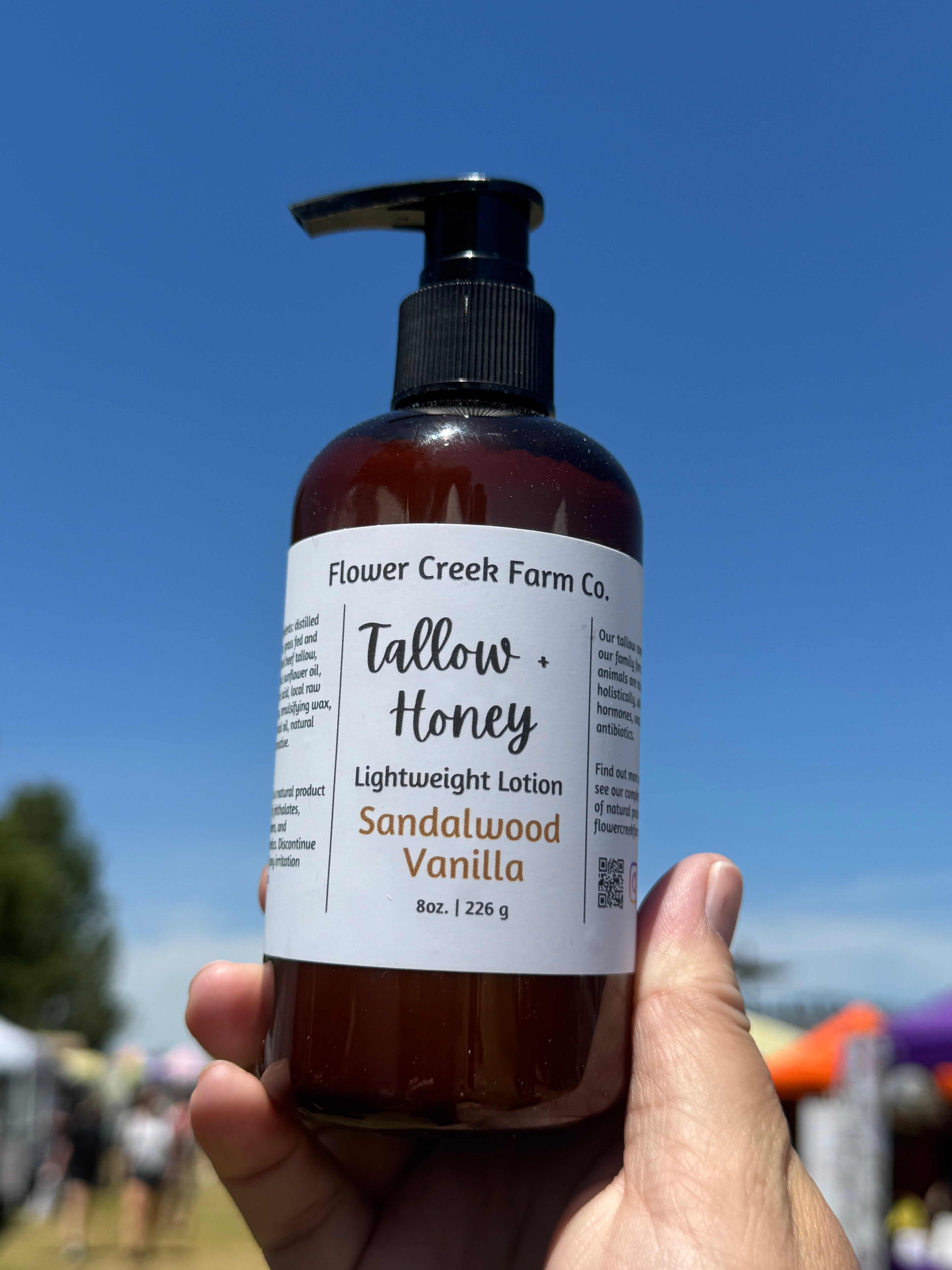 Tallow + Honey Lightweight Lotion