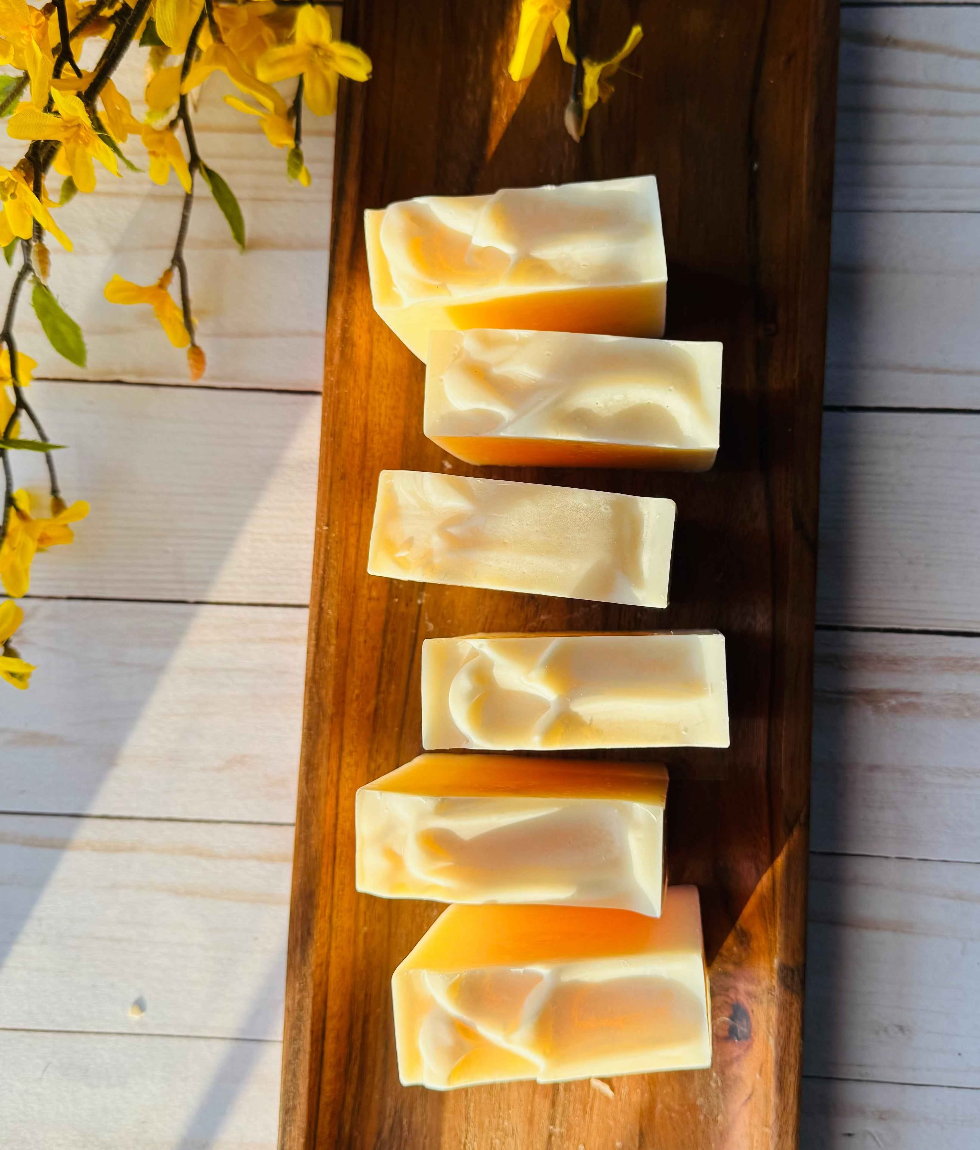 Restore: Tallow Facial Soap for dry & sensitive skin | Calendula, Rosehip & Honey